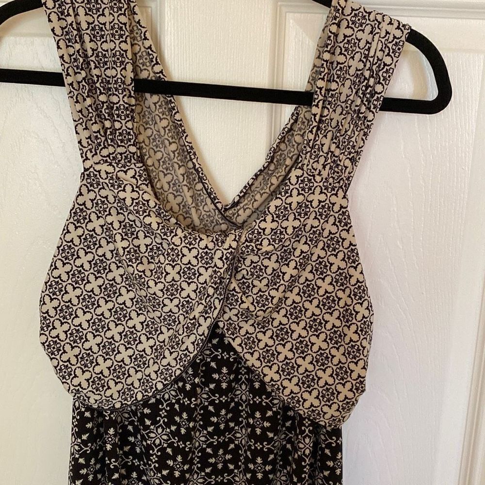 Studio M Women’s Sleeveless Black and Tan Dress, Size L - Picture 4 of 7